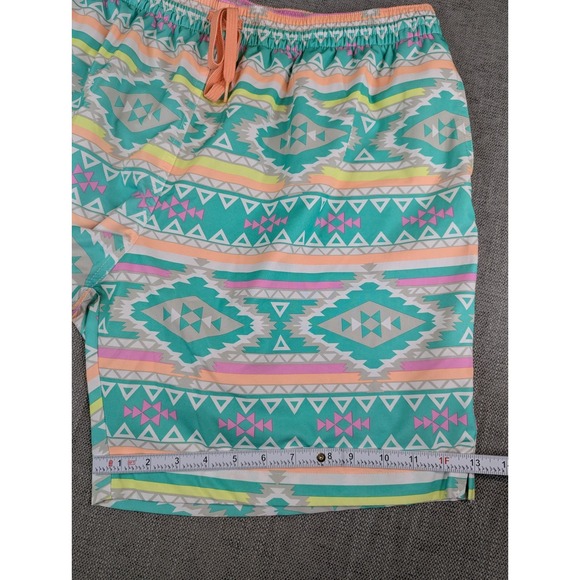 Chubbies Swim Trunks Mens XXL En Fuego Mesh Lined Navajo Aztec Shorts Stretch - Picture 7 of 8